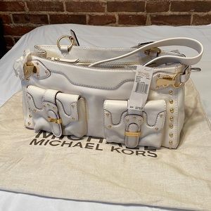 Michael Kors Berkley Shopper open top leather tote in Vanilla - NWT